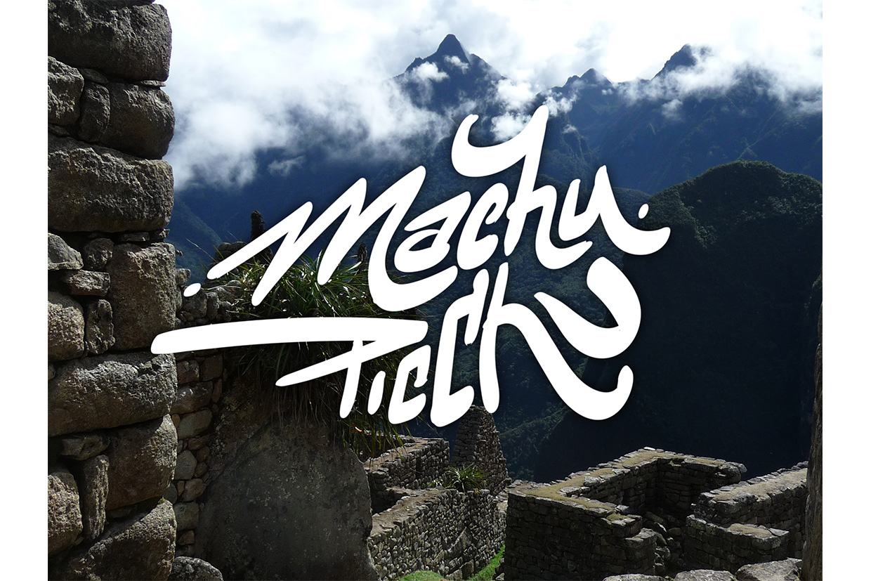 Handlettering Machu Picchu - Peru